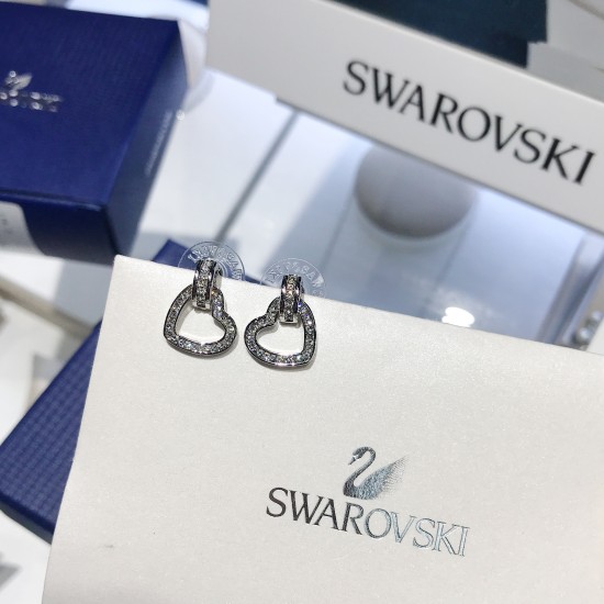 Sale Swarovski Lovely Heart Earrings 5466756 For Swarovski 